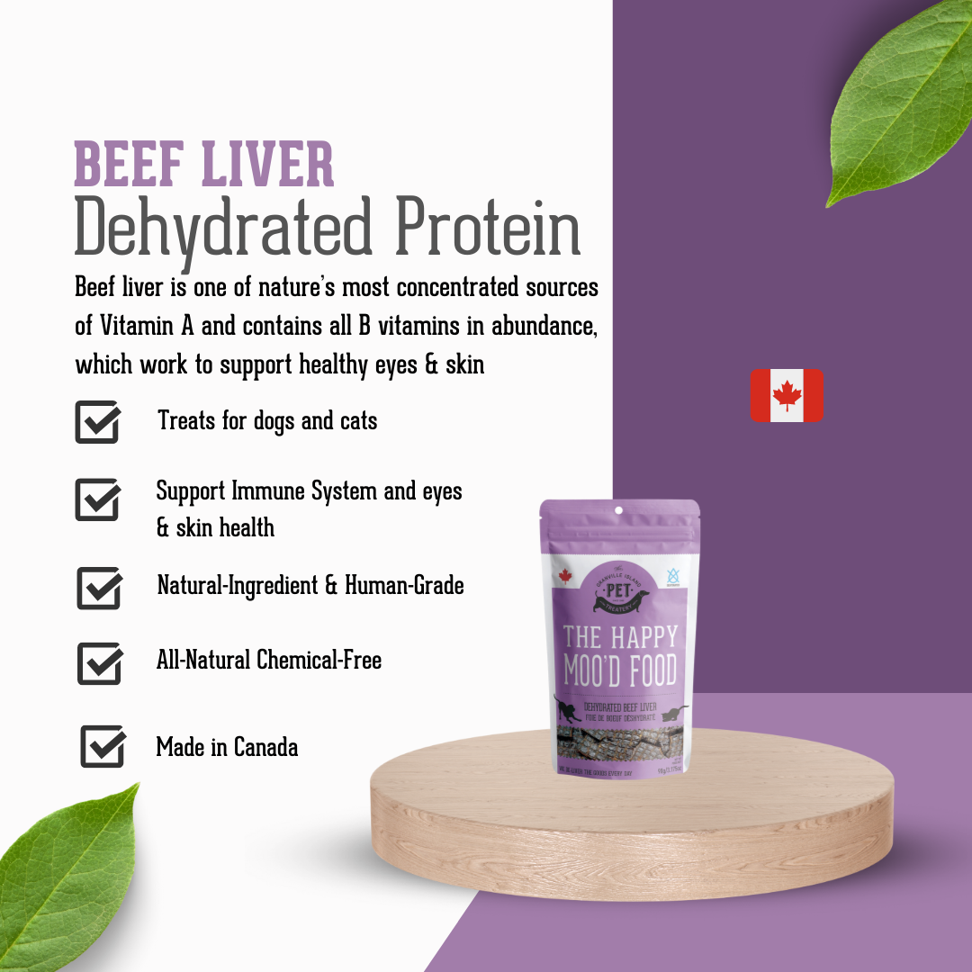 Dehydrated Protein Beef Liver Treat For Dogs & Cats 90g