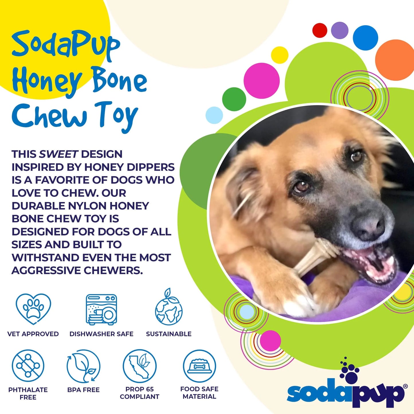 Honey Bone Ultra Durable Chew Toy