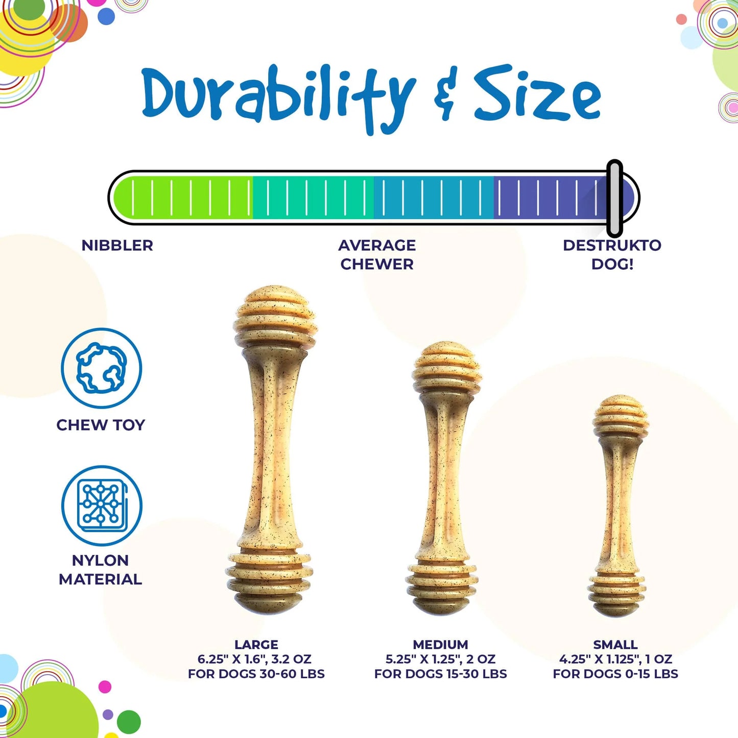 Honey Bone Ultra Durable Chew Toy