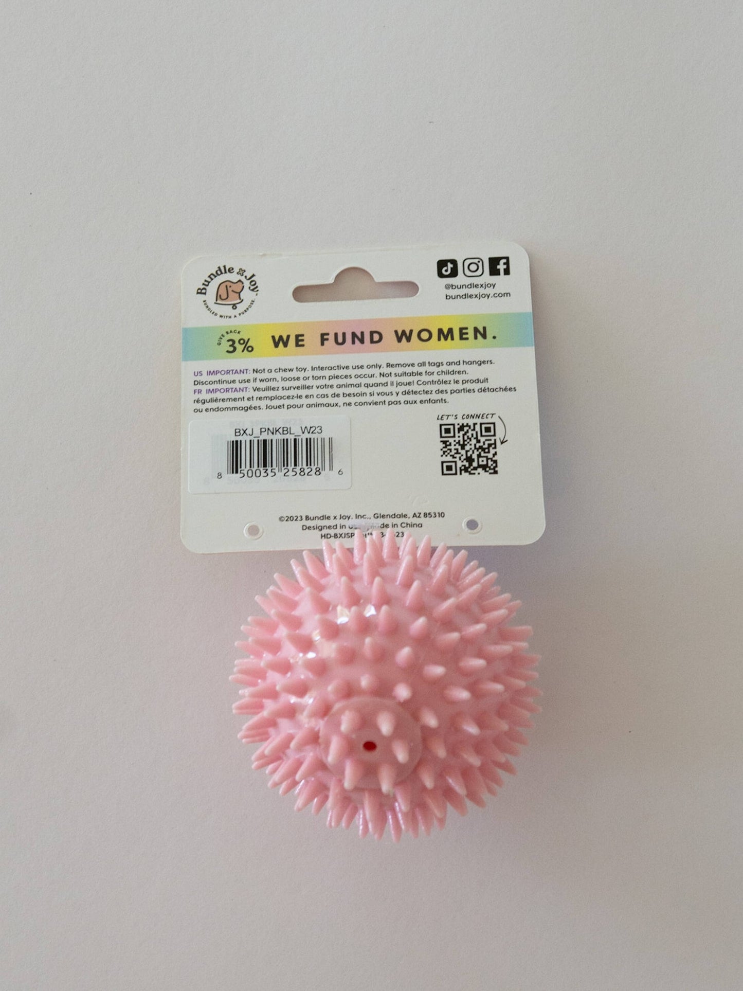 Spike Ball Dog Toy: Teal