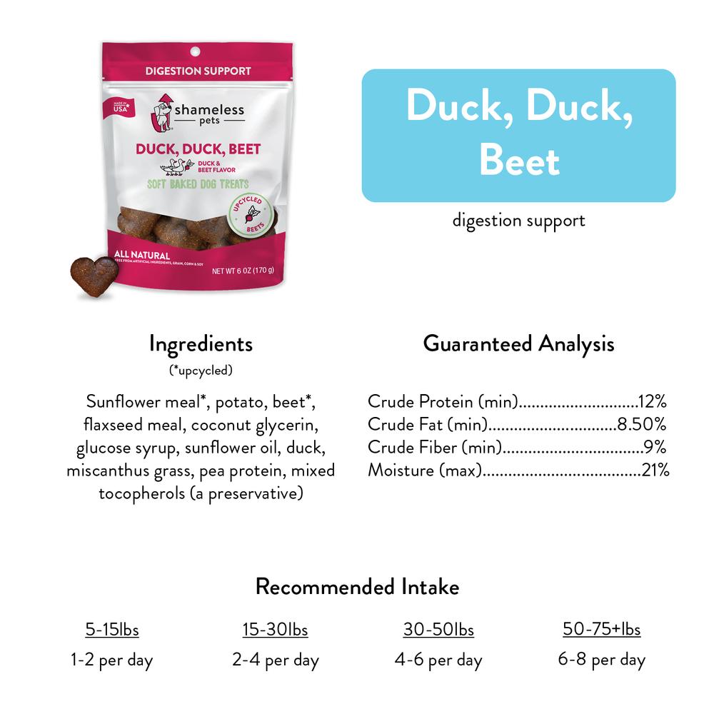 Duck, Duck, Beet Soft Baked Dog Treats