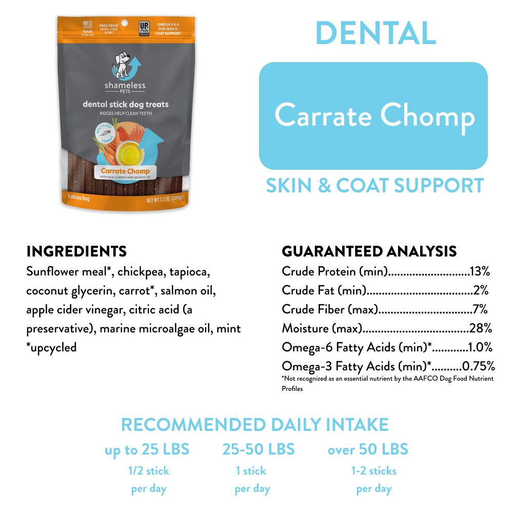 Carrate Chomp Dental Sticks Dog Treats