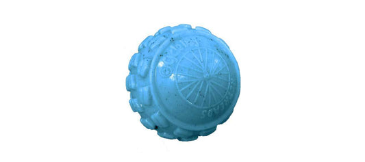 High Roller Dog Ball: Blue / Medium: Diameter 2.5"