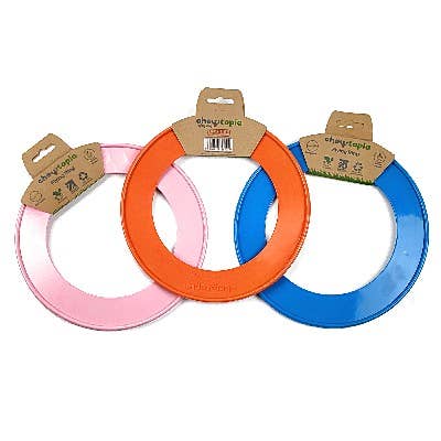 Chewtopia Flying Ring - Pack Of 6 - 2 Orange/2 Blue/2 Pink