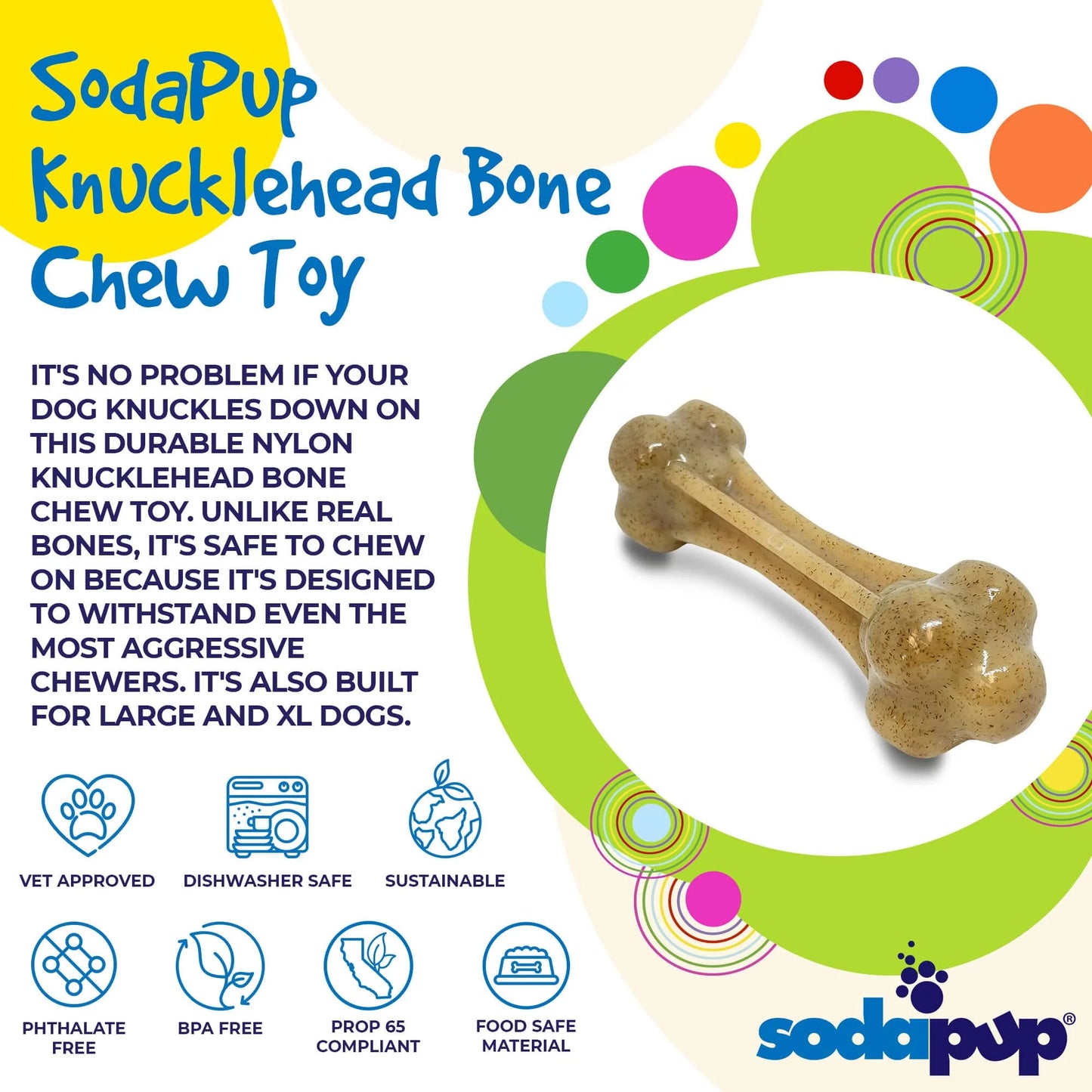 Knuckle Bone Ultra Durable Chew Toy