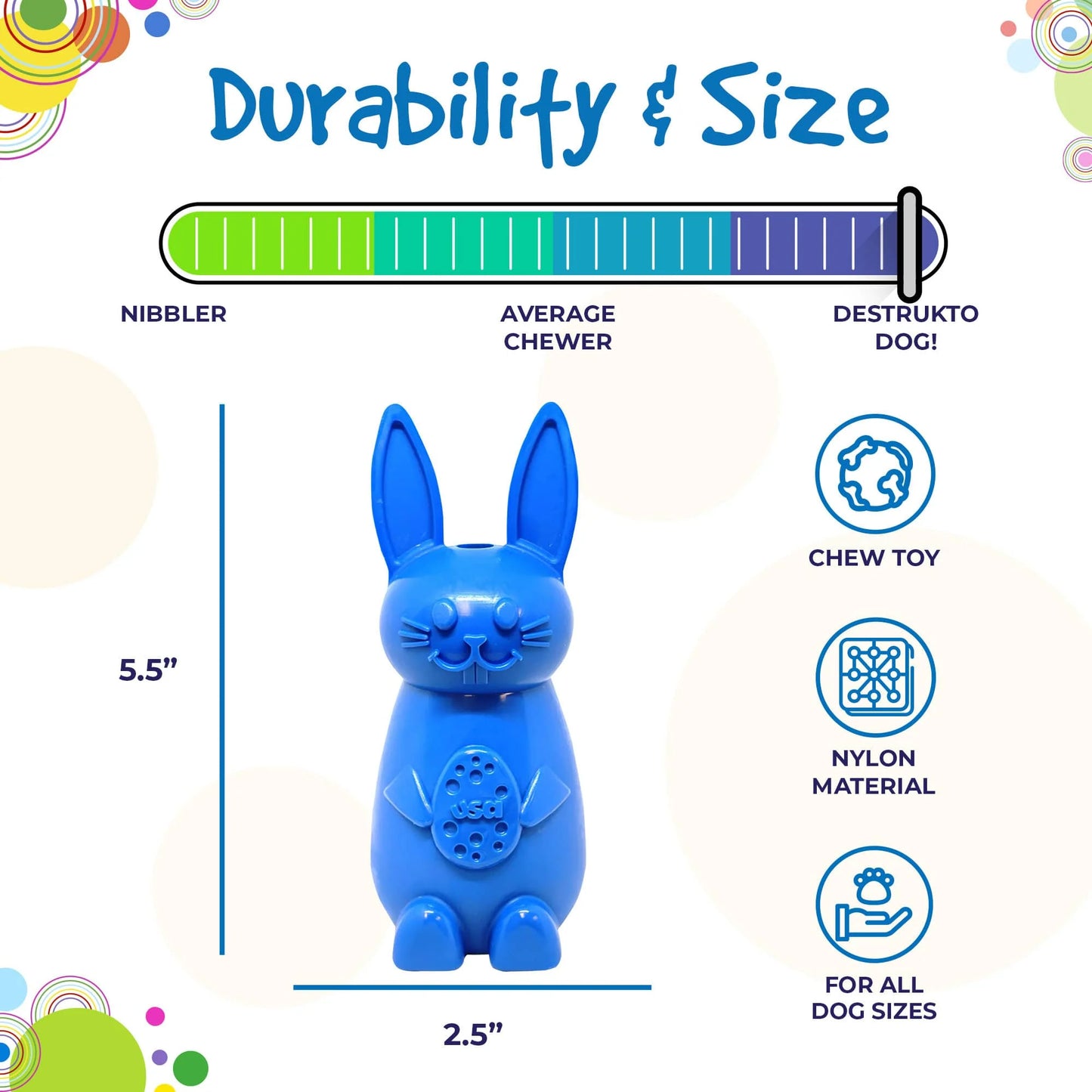 Bunny Ultra Durable Chew Toy