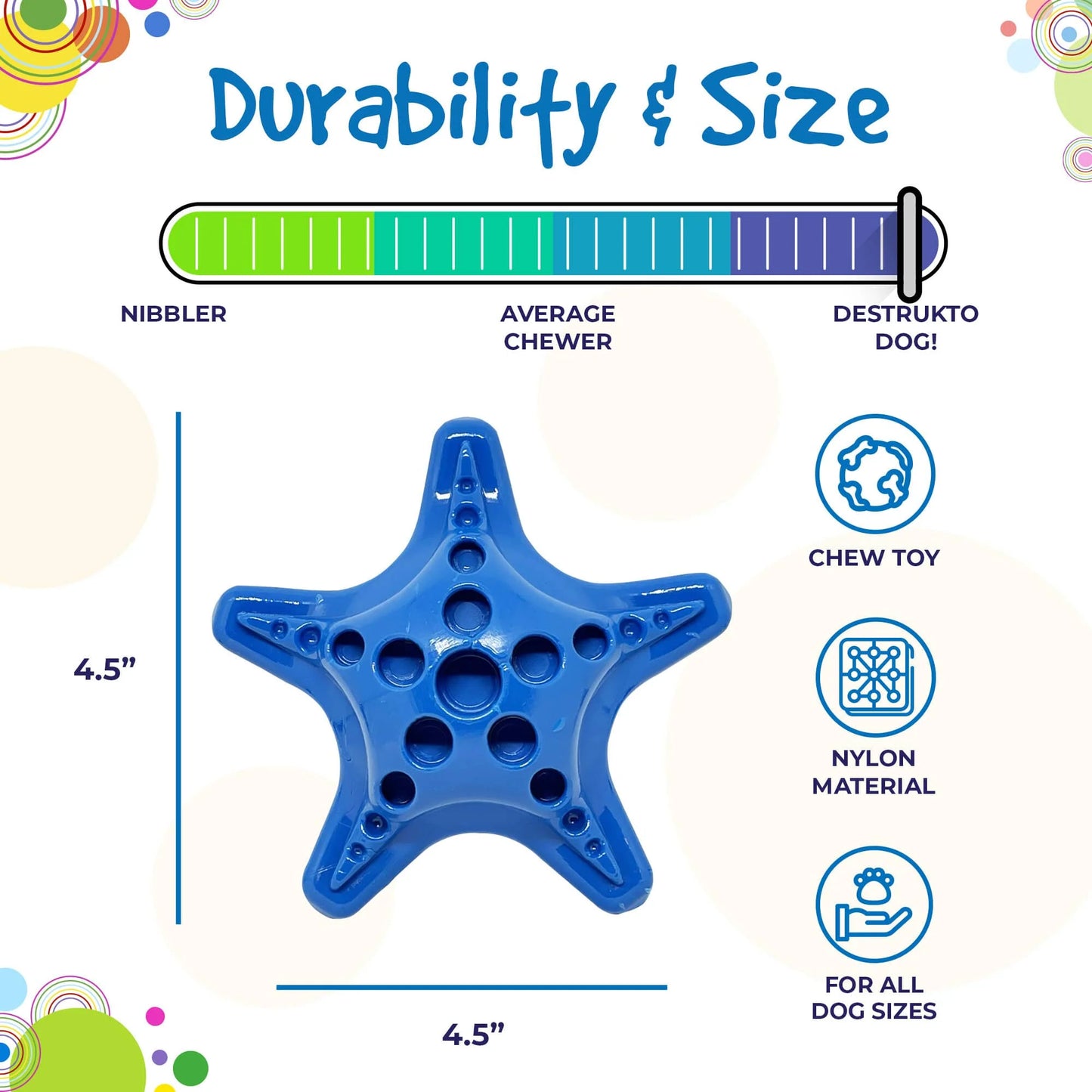 Starfish Ultra Durable Chew Toy