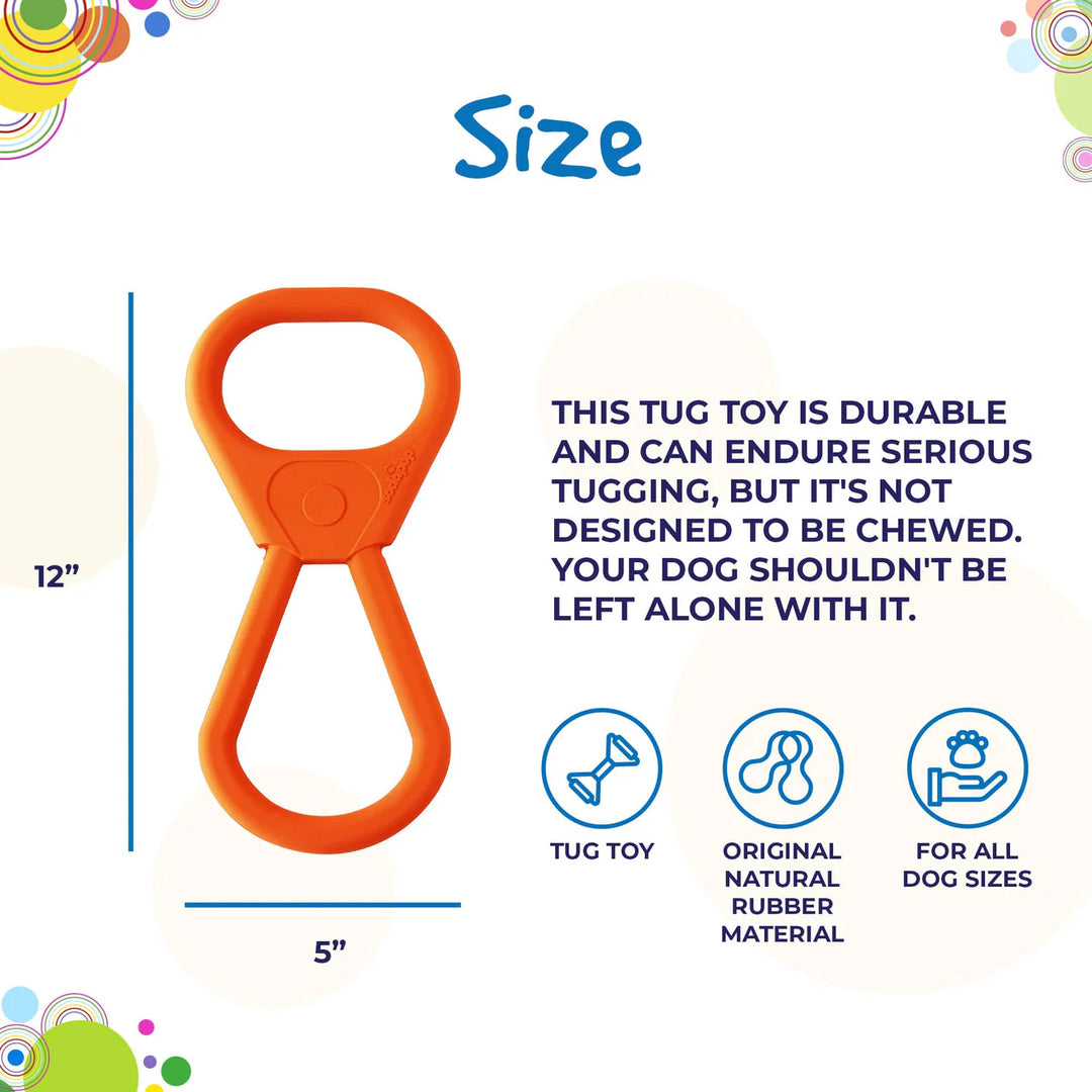 Pop Top Rubber Tug Toy | Interactive Play for Power Chewers
