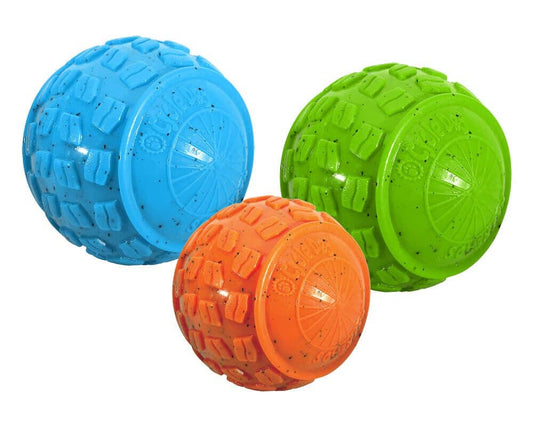 High Roller Dog Ball: Blue / Large: Diameter 3.5"