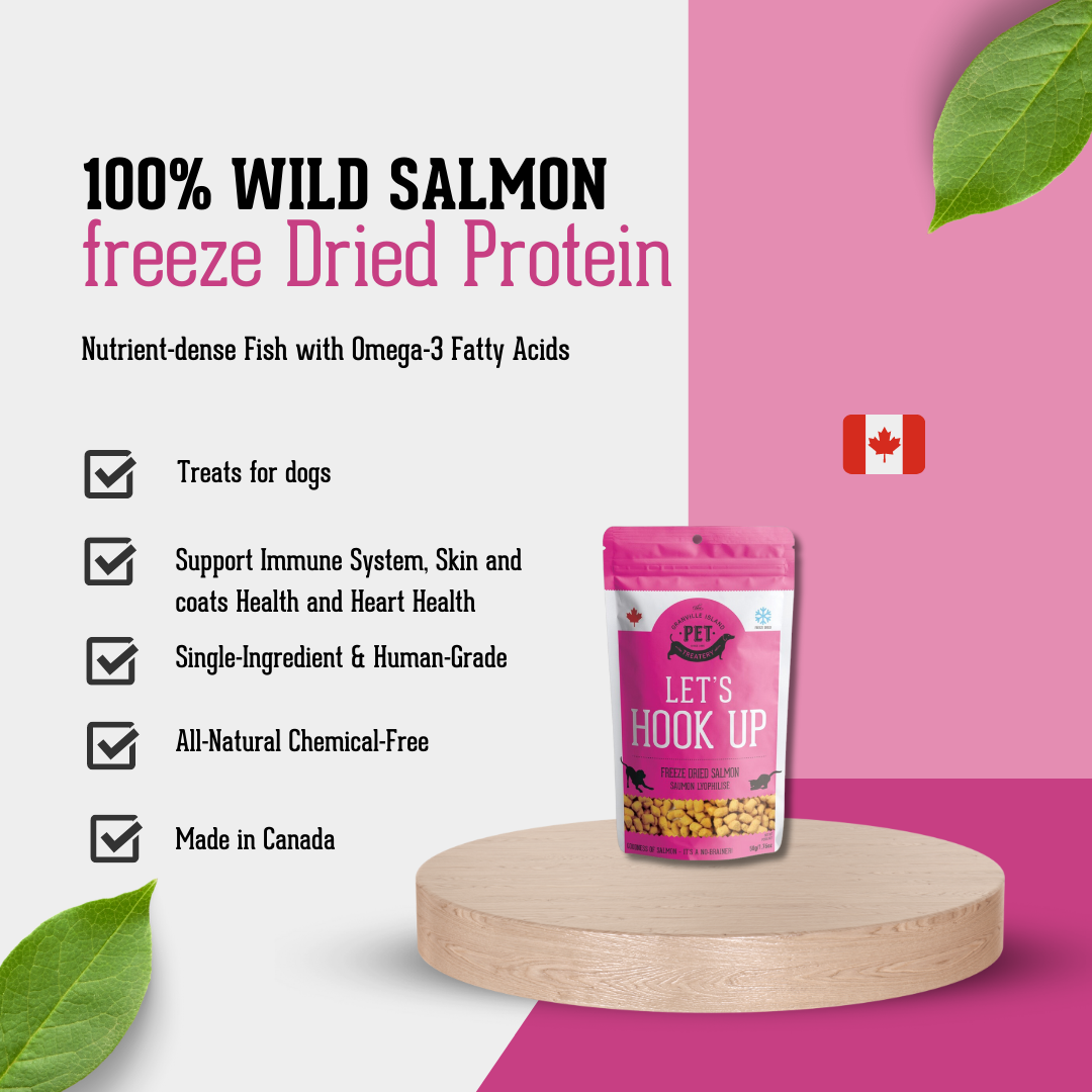 Freeze Dried Wild  Salmon Treat For Dogs 50g