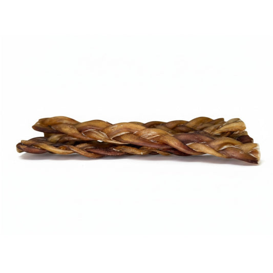 12" Braided Bully Sticks | 6 Pack, Low Odor