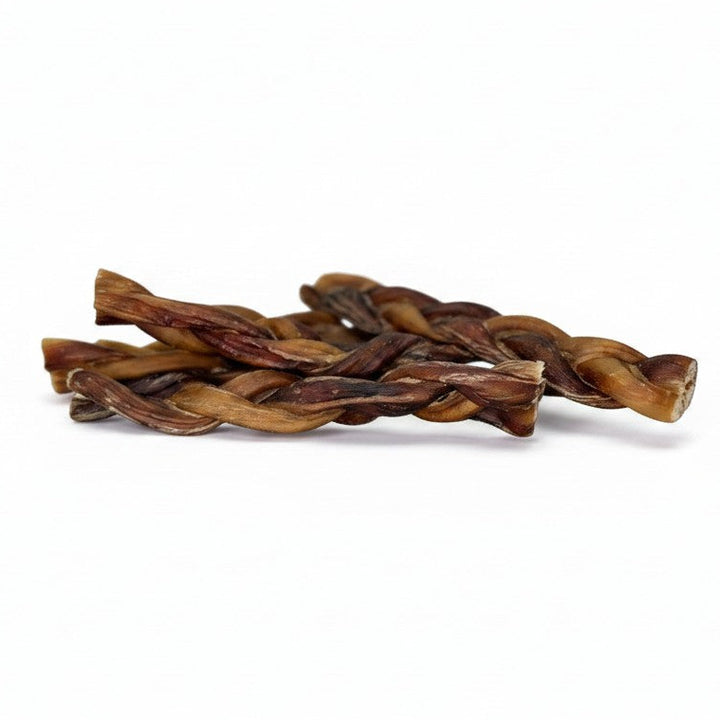 6" Braided Bully Sticks | Nearly Odorless, 6 Pack