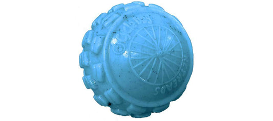 High Roller Dog Ball: Blue / Large: Diameter 3.5"