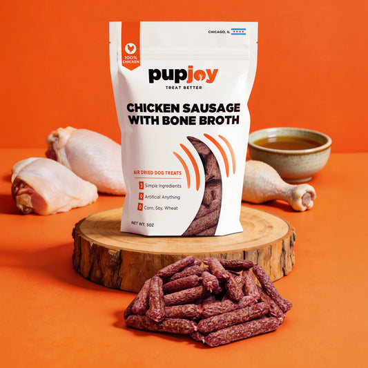Chicken Sausage with Bone Broth for dogs – PupJoy Exclusive
