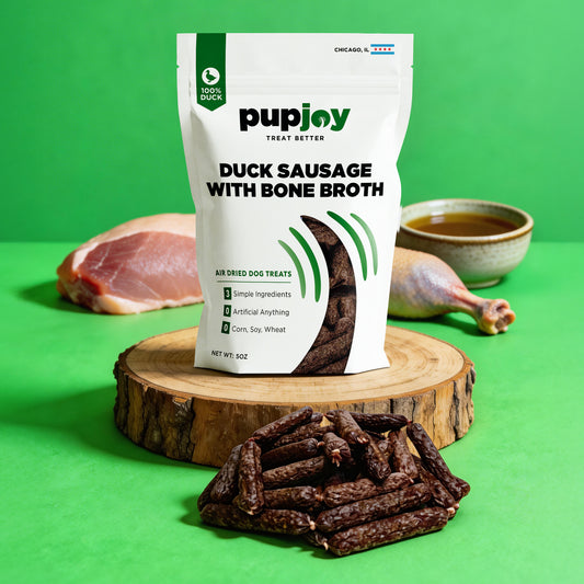 Duck Sausage with Bone Broth for Dogs – PupJoy Exclusive