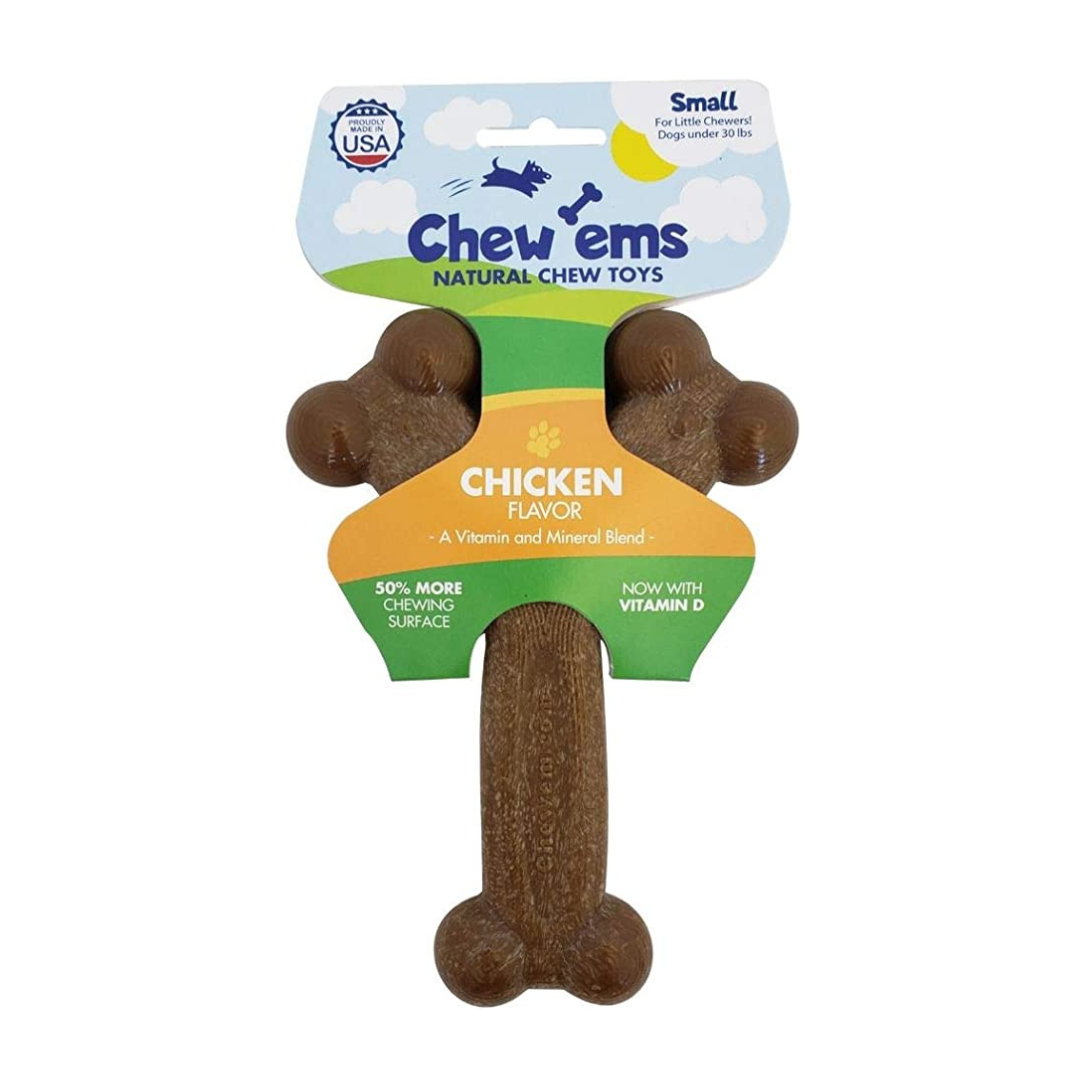 Chew'ems Healthy Nylon Chew Bone - Chicken Flavor