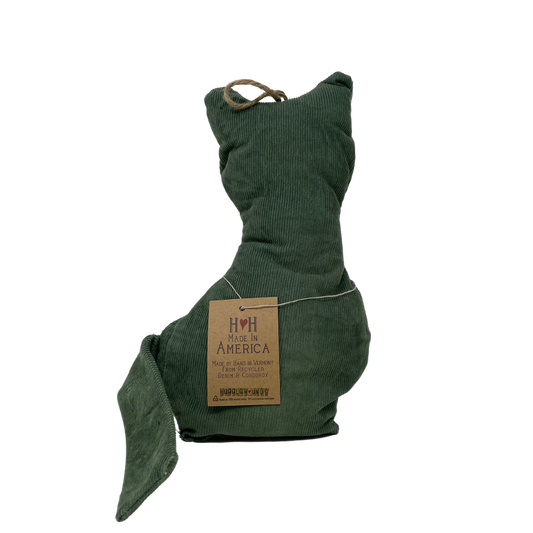 Recycled Denim & Corduroy Cat