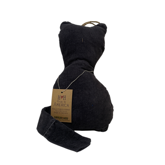 Recycled Denim & Corduroy Cat